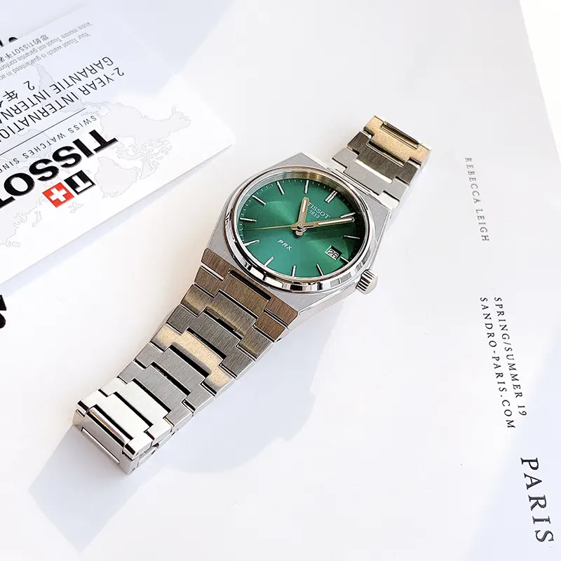 Tissot PRX 35mm Green Dial Watch- T137.210.11.081.00